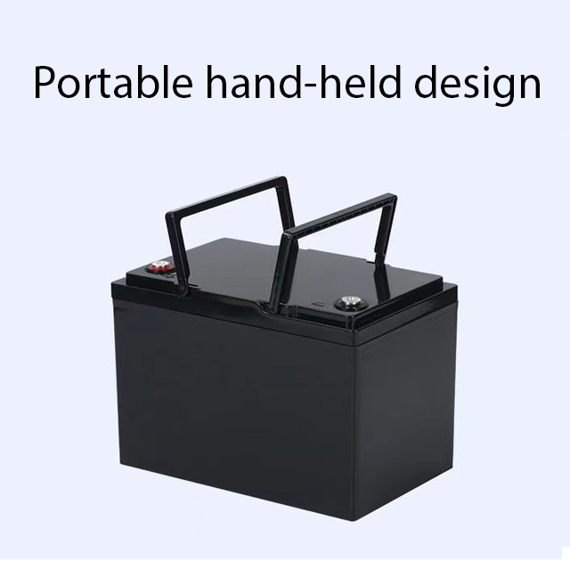 Portable hand-held battery box