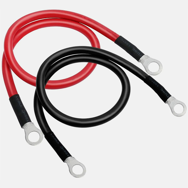 4 AWG Battery Cables 24in 3/8"