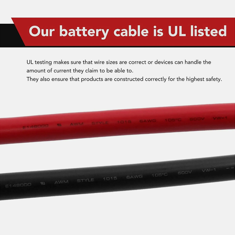 UL Listed 4 AWG Battery Cable