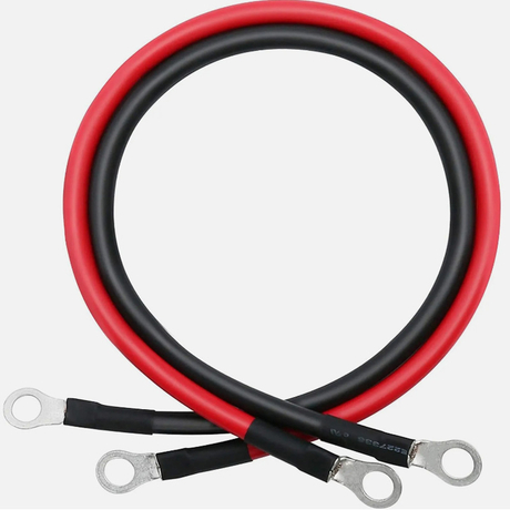 6 AWG Battery Cables 24in 3/8