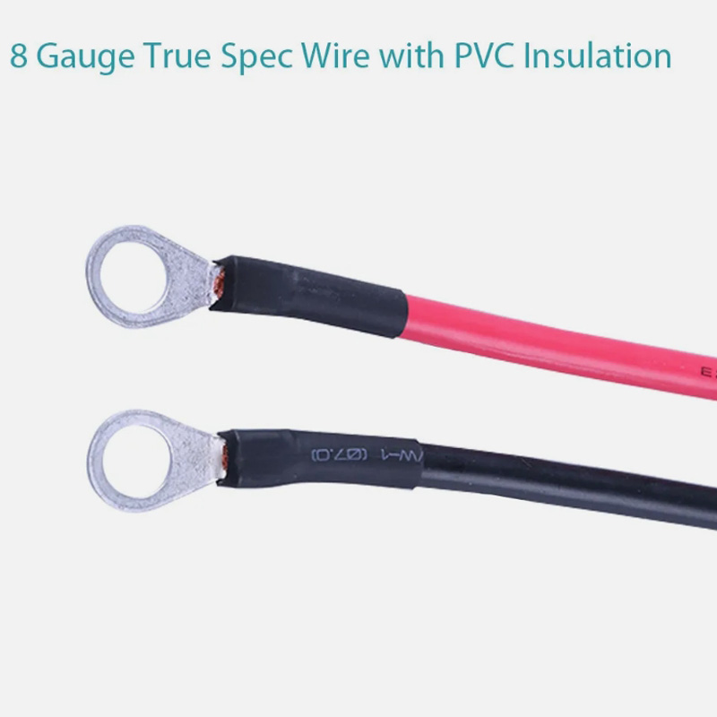 8 AWG Battery Cables 24in 3/8"
